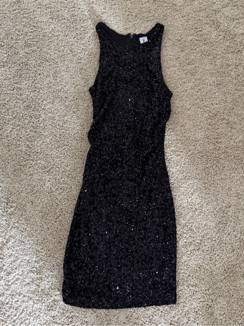 Abound Black Sequin Midi Dress